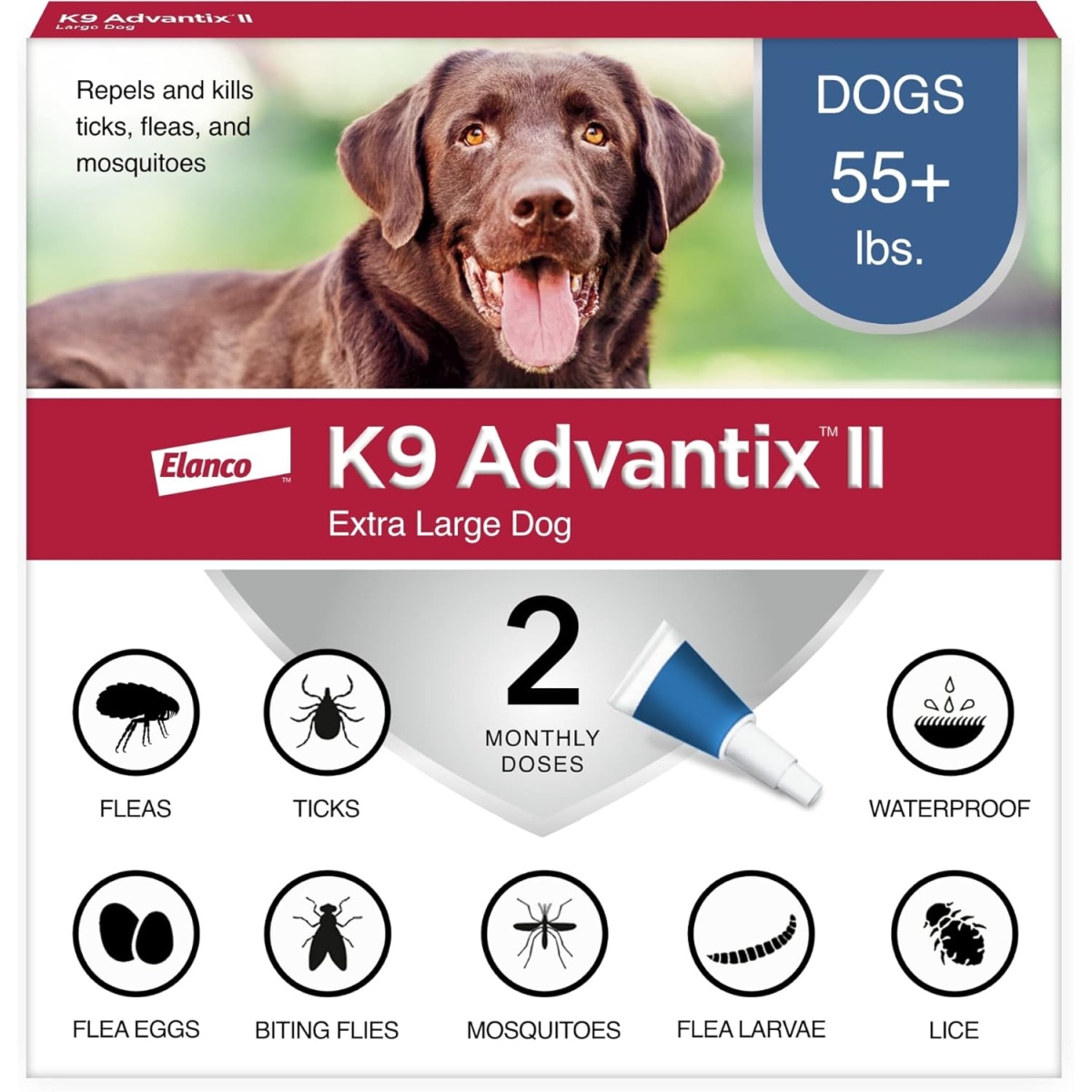 K9 Advantix II XL Dog Vet-Recommended Flea, Tick & Mosquito Treatment